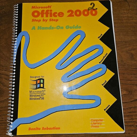 Microsoft Office 2000 Step By Step Guide Book Training Manual Paperback - Picture 1 of 5